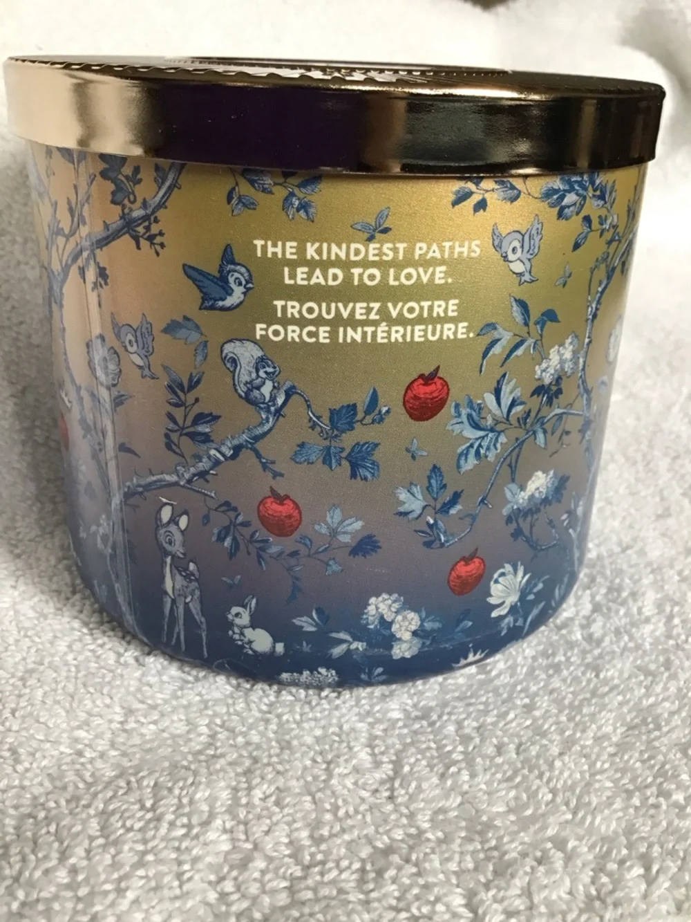 Bath & Body Works/Disney Princess 3 wick candle Snow White - Picture 2 of 4